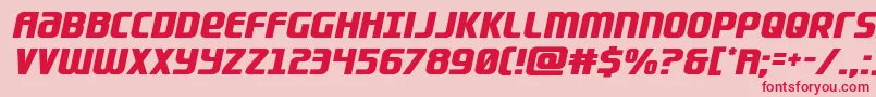 Lightsider Font – Red Fonts on Pink Background
