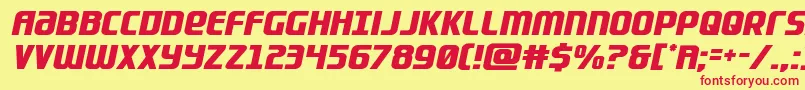 Lightsider Font – Red Fonts on Yellow Background