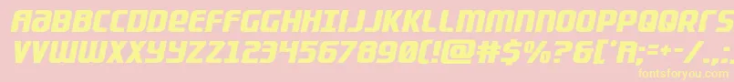 Lightsider Font – Yellow Fonts on Pink Background