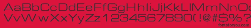 EurasiaextendedRegular Font – Black Fonts on Red Background
