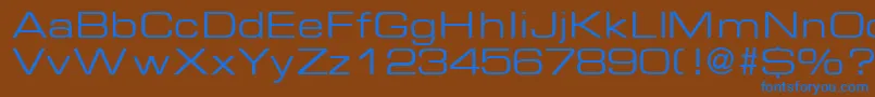 EurasiaextendedRegular Font – Blue Fonts on Brown Background