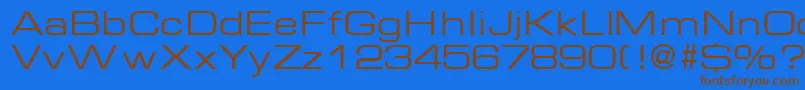 EurasiaextendedRegular Font – Brown Fonts on Blue Background