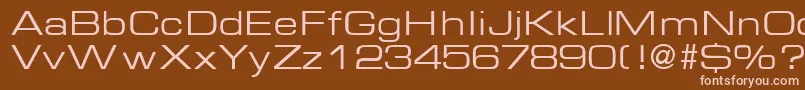 EurasiaextendedRegular Font – Pink Fonts on Brown Background