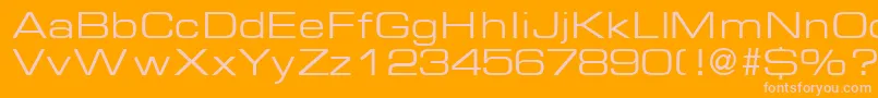 Saiba mais sobre a fonte EurasiaextendedRegular Fonte EurasiaextendedRegular – fontes rosa em um fundo laranja