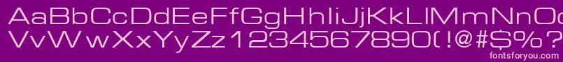 フォントEurasiaextendedRegular – 紫の背景にピンクのフォント