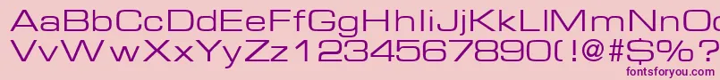 EurasiaextendedRegular Font – Purple Fonts on Pink Background