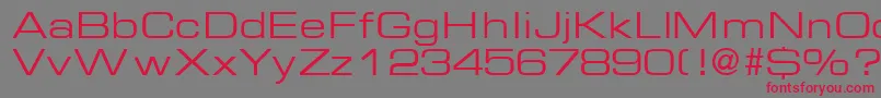 EurasiaextendedRegular-Schriftart – Rote Schriften auf grauem Hintergrund
