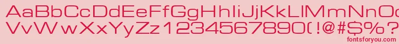 EurasiaextendedRegular Font – Red Fonts on Pink Background