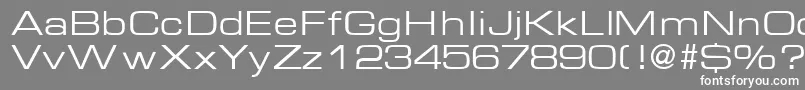 EurasiaextendedRegular Font – White Fonts on Gray Background