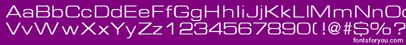 EurasiaextendedRegular Font – White Fonts on Purple Background