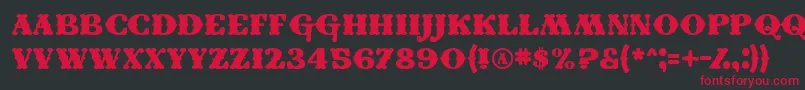 ConeyIsland Font – Red Fonts on Black Background