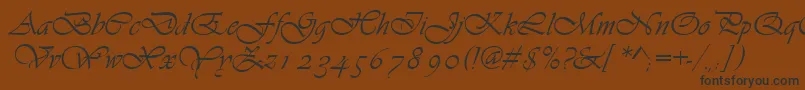 Asylbekm13vivante.Kz-Schriftart – Schwarze Schriften auf braunem Hintergrund