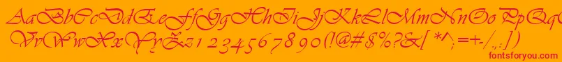 fuente Asylbekm13vivante.Kz – Fuentes Rojas Sobre Fondo Naranja