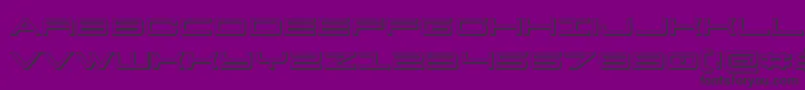 911porschav33D Font – Black Fonts on Purple Background