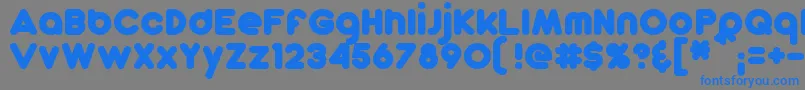 DunkinSansBold Font – Blue Fonts on Gray Background