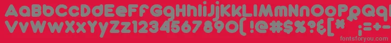 DunkinSansBold Font – Gray Fonts on Red Background