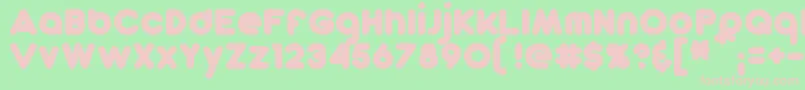 DunkinSansBold Font – Pink Fonts on Green Background