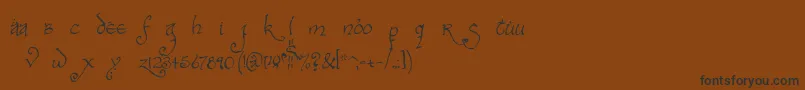 Bilbobold Font – Black Fonts on Brown Background