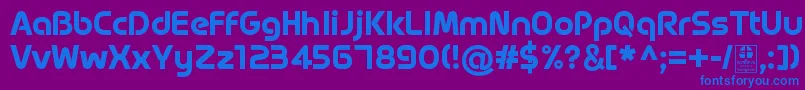 MagettasBoldDemo Font – Blue Fonts on Purple Background