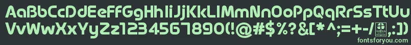 MagettasBoldDemo Font – Green Fonts on Black Background