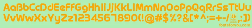 MagettasBoldDemo Font – Orange Fonts on Green Background