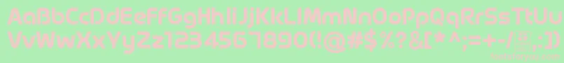 MagettasBoldDemo Font – Pink Fonts on Green Background