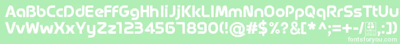 MagettasBoldDemo Font – White Fonts on Green Background