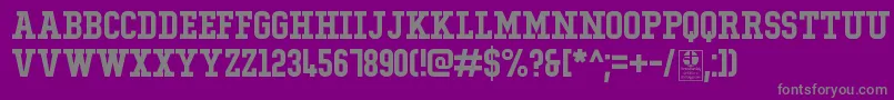 fuente TypoCollegeDemo – Fuentes Grises Sobre Fondo Morado