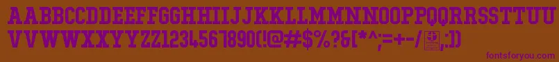 Подробнее о шрифте TypoCollegeDemo Шрифт TypoCollegeDemo – фиолетовые шрифты на коричневом фоне