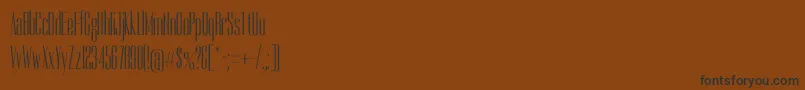 fuente DorsaRegular – Fuentes Negras Sobre Fondo Marrón