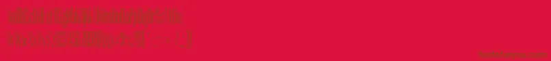 DorsaRegular Font – Brown Fonts on Red Background