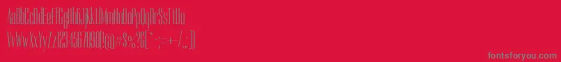 DorsaRegular Font – Gray Fonts on Red Background