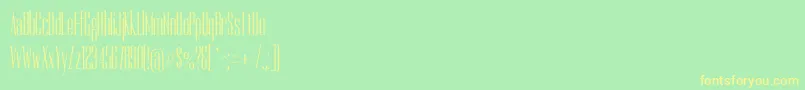 DorsaRegular Font – Yellow Fonts on Green Background