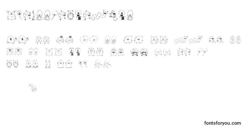 Schriftart Mysweetsunshine – Alphabet, Zahlen, spezielle Symbole