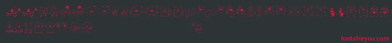 Mysweetsunshine Font – Red Fonts on Black Background