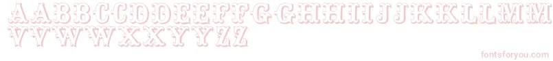 Toskanischeegyptienneinitialen Font – Pink Fonts on White Background