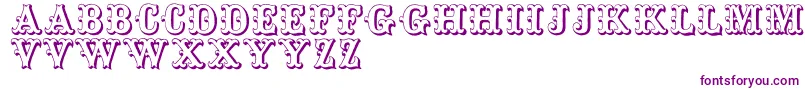 Toskanischeegyptienneinitialen-Schriftart – Violette Schriften