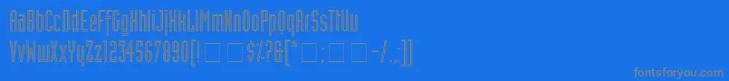 AssemblyOutlineSsi-Schriftart – Graue Schriften auf blauem Hintergrund