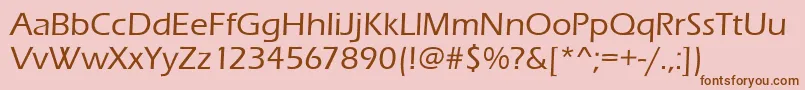 Erasitcteemed Font – Brown Fonts on Pink Background