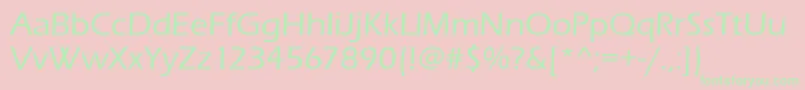 Erasitcteemed Font – Green Fonts on Pink Background