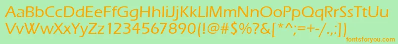 Erasitcteemed Font – Orange Fonts on Green Background