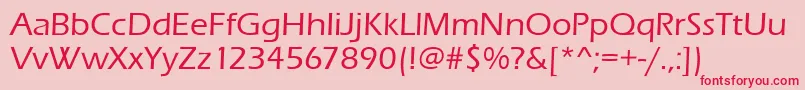 Erasitcteemed Font – Red Fonts on Pink Background