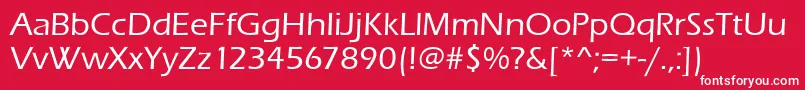 Erasitcteemed Font – White Fonts on Red Background