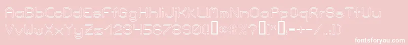 LoveParadeOutlineBold Font – White Fonts on Pink Background