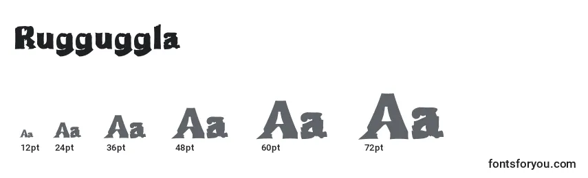 Rugguggla Font Sizes