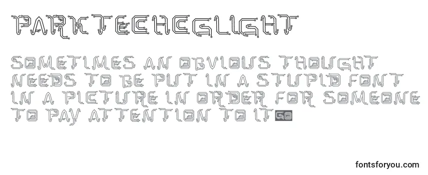 Обзор шрифта ParkTechCgLight