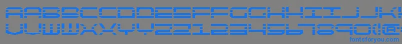 Qqv2b Font – Blue Fonts on Gray Background