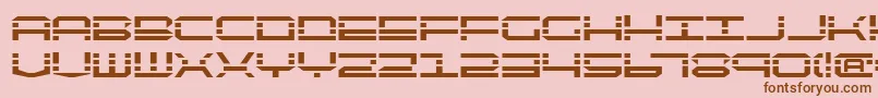 Qqv2b Font – Brown Fonts on Pink Background