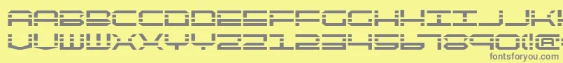 Qqv2b Font – Gray Fonts on Yellow Background