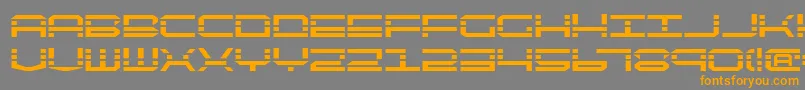 Qqv2b Font – Orange Fonts on Gray Background